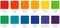 Kona Solid 2.5" Strip Junior Roll (Junior Jelly Roll / Half Roll) in Bright Rainbow by for Robert Kaufman (HR-156-24)
